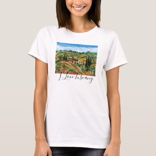 ALTE LANDWIRTSCHAFT,OLIVENBÄUME IN DER TUSKANISCHE T-Shirt (Vorderseite)