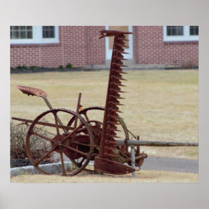 Alte landwirtschaftliche Ausrüstung Poster