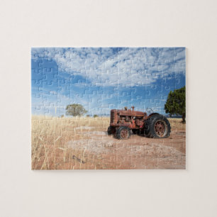 Alte landwirtschaftliche Zugmaschine Puzzle