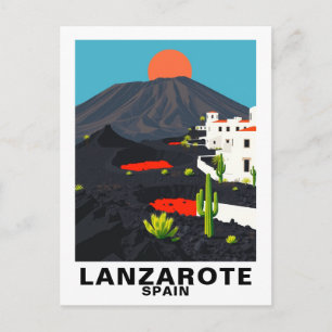 Alte Lanzarote, Spanien Reise-Postkarte Postkarte