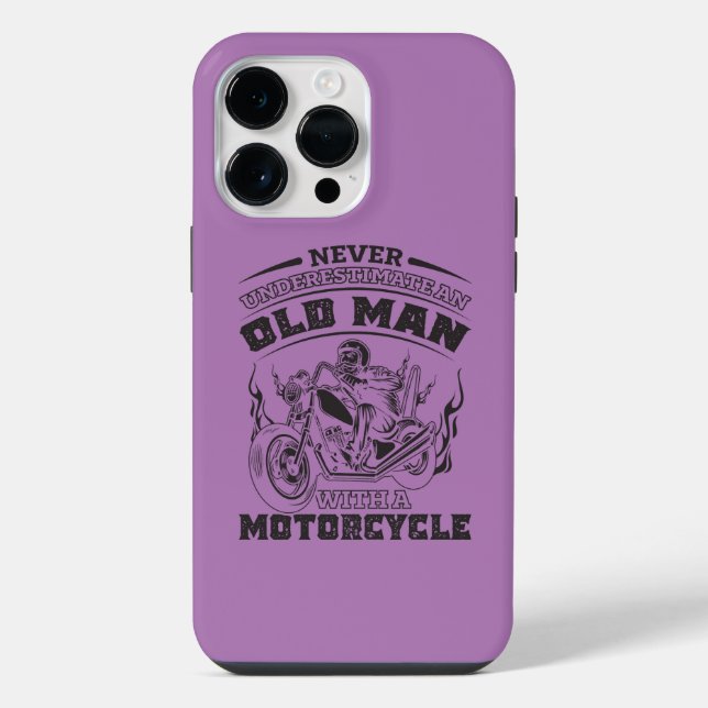 Alte Leidenschaft für Motorräder, Funny iPhone Hülle (Rückseite)