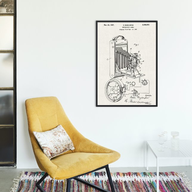 Alte Leinwand | Fotografisches Patent Poster (Von Creator hochgeladen)