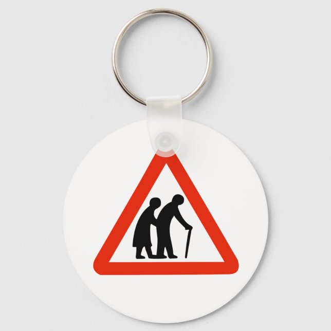 alte Leute Schlüsselanhänger (Vorderseite)