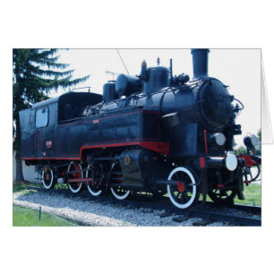 Alte Lokomotive-Karte