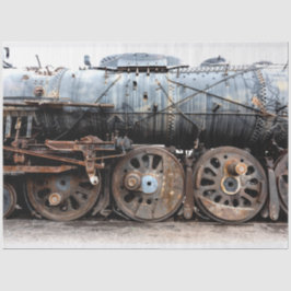 Alte Lokomotive-Strecke Vintag 20 x 30 Decoupage Seidenpapier