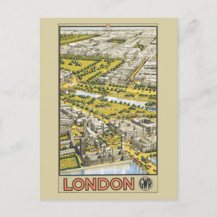 Alte London Great Western Railway Werbung Postkarte