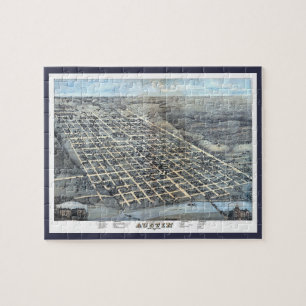 Alte Luftbildkarte der Stadt Austin, Texas von 187 Puzzle