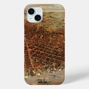 Alte Luftkarte, San Francisco City, Kalifornien Case-Mate iPhone Hülle