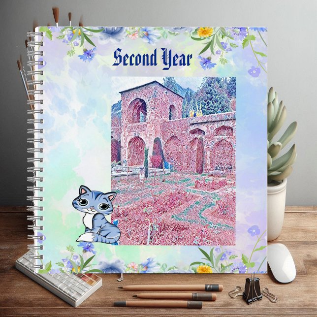 Alte Mahal Ruins Zweites Jahr Katzenliebhaber Past Notizbuch (Old Mahal Ruins Second Year Cat Lovers Pastel Pink Notebook)