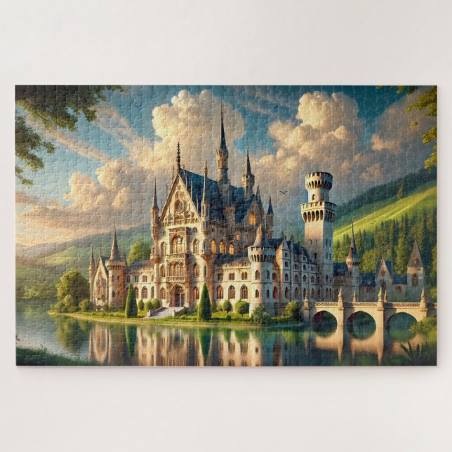 Alte majestätische Burg Puzzle (Horizontal)