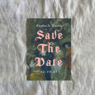 Alte Malerei Gotisch Save the Date Einladung