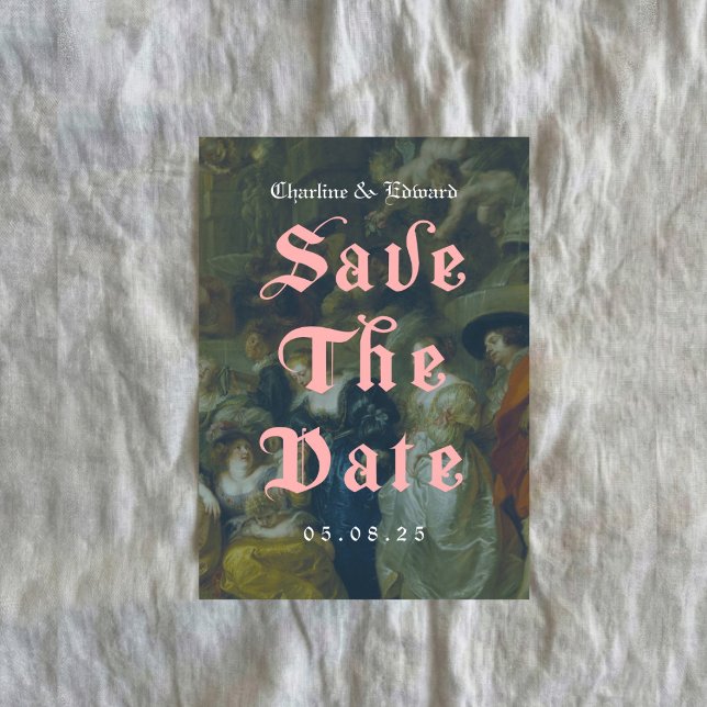 Alte Malerei Gotisch Save the Date Einladung (Von Creator hochgeladen)