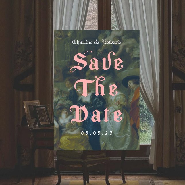 Alte Malerei Gotisch Save the Date Einladung (Von Creator hochgeladen)