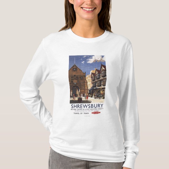 Alte Markt-Hall-Ansicht-britisches T-Shirt (Vorderseite)