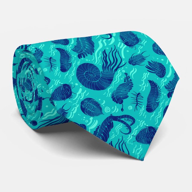 Alte Meerestiere: Trilobiten, Anomalocaris.. Krawatte (Gerollt)