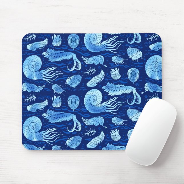Alte Meerestiere: Trilobiten, Anomalocaris.. Mousepad (Mit Mouse)