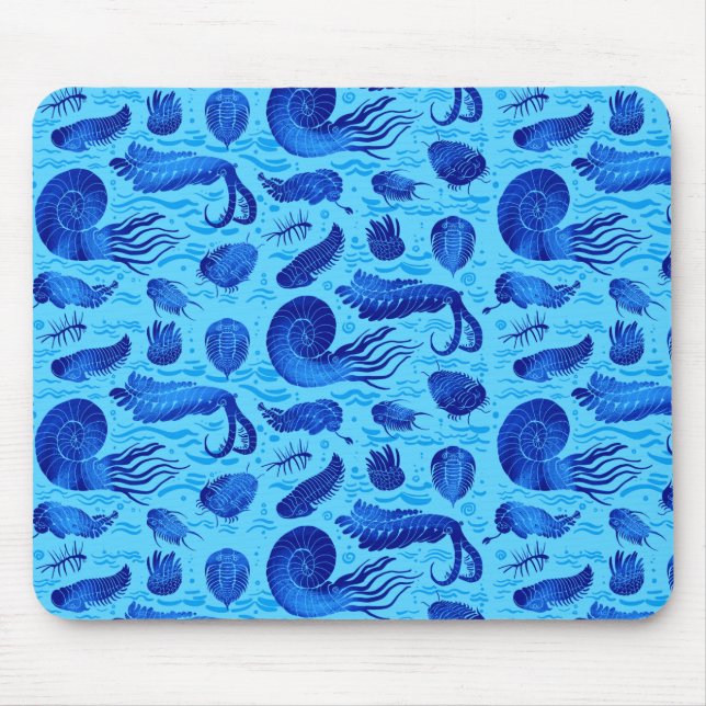Alte Meerestiere: Trilobiten, Anomalocaris.. Mousepad (Vorne)