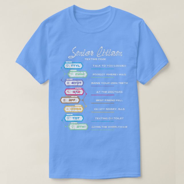 Alte Menschen Ältere Simste Code Funny Senior Citi T-Shirt (Design vorne)