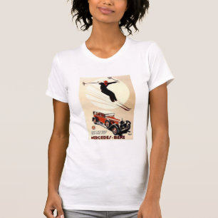 Alte Mercedes Benz Ski-Werbung T-Shirt