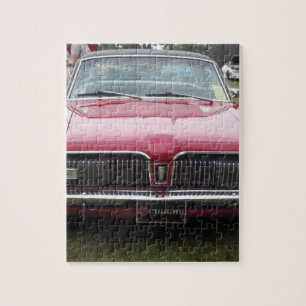 Alte Mercury Cougar rote klassische Oldtimer Puzzle