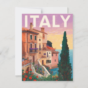 Alte Mode an der Mittelmeerküste Postkarte