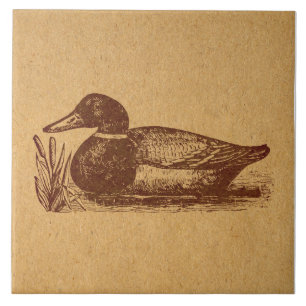 Alte Mode Antique Duck Art Fliese