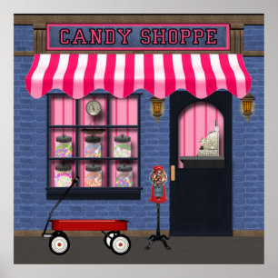 Alte Mode Candy Shoppe Poster