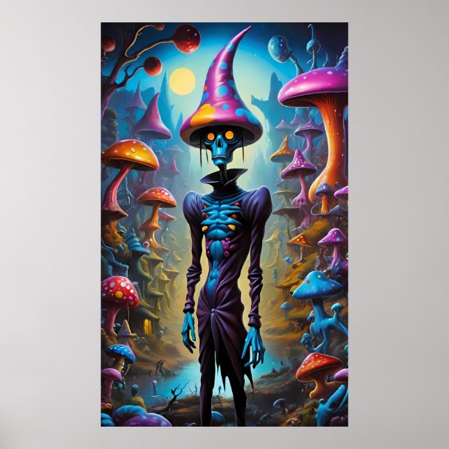 Alte Mode Fungus Death Magic - Ken Magic Art Poster (Vorne)