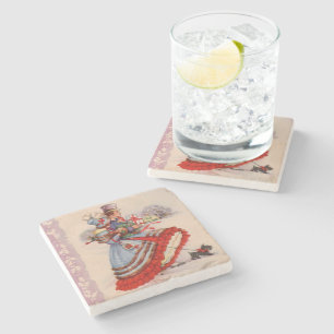 Alte Mode Weihnachts-Untersetzer Steinuntersetzer