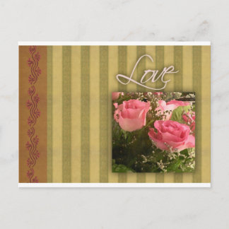 Alte modische Liebe Postkarte