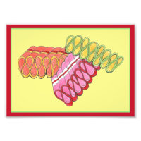Alte modische Ribbon Candy WeihnachtsIllustration