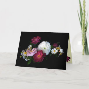 Alte modische Rose Valentine Feiertagskarte
