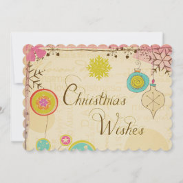 Alte, modische Typografie Urlaub Feiertagskarte