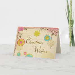 Alte modische Typografie Weihnachtsgrüßkarte Feiertagskarte