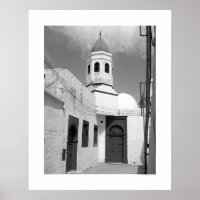 Alte Moschee in Tripolis (B&W)