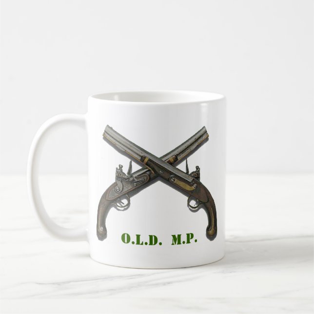 Alte MP Crossed Pistolen Tasse (Links)