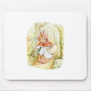 Alte Mrs Rabbit (Rotkäppchen) (B Potter) Mousepad