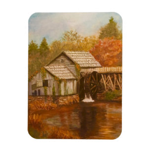 Alte Mühle im Herbst Magnet