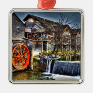 Alte Mühle Silbernes Ornament