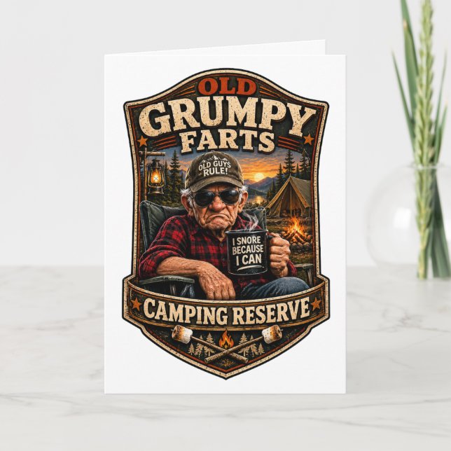 Alte mürrische Camping-Reserve Karte (Vorderseite)