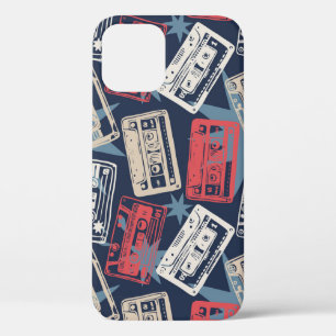 Alte Musik-Kassetten Nahtloses Vintage-Muster Case-Mate iPhone Hülle