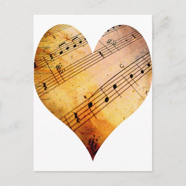alte Musik Postkarte (Vorderseite)
