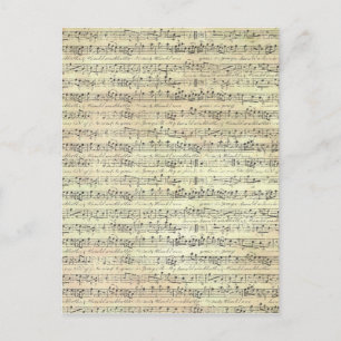 alte Musik Postkarte