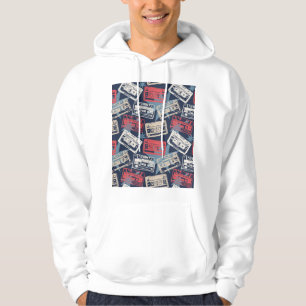 Alte Musikkassetten Vintag nahtlos Hoodie