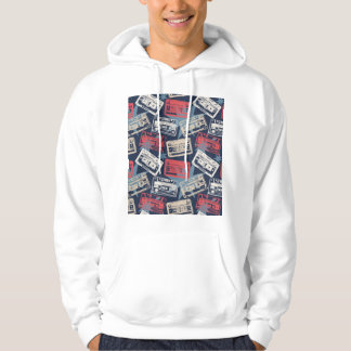 Alte Musikkassetten Vintag nahtlos Hoodie