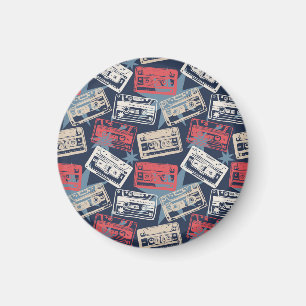 Alte Musikkassetten Vintag nahtlos Magnet