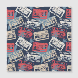 Alte Musikkassetten Vintag nahtlos Magnetkarte