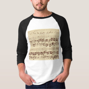 Alte Musiknoten - Bach-Musikblatt T-Shirt