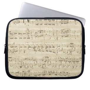 Alte Musiknoten - Chopin-Musikblatt Laptopschutzhülle