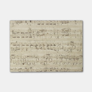Alte Musiknoten - Chopin-Musikblatt Post-it Klebezettel